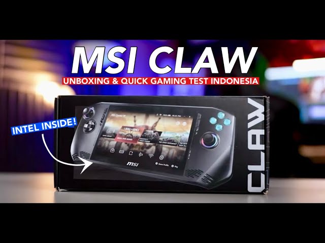 INIKAH ROG ALLY KILLER?! Handheld PC Gaming INTEL - MSI Claw Unboxing & Quick Review Indonesia
