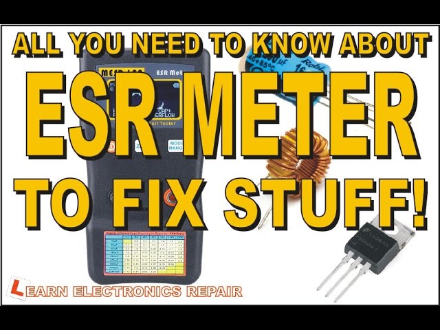 All You Need To Know About ESR METER To Fix Stuff. How To Use Test Capacitors Inductors Short Finder