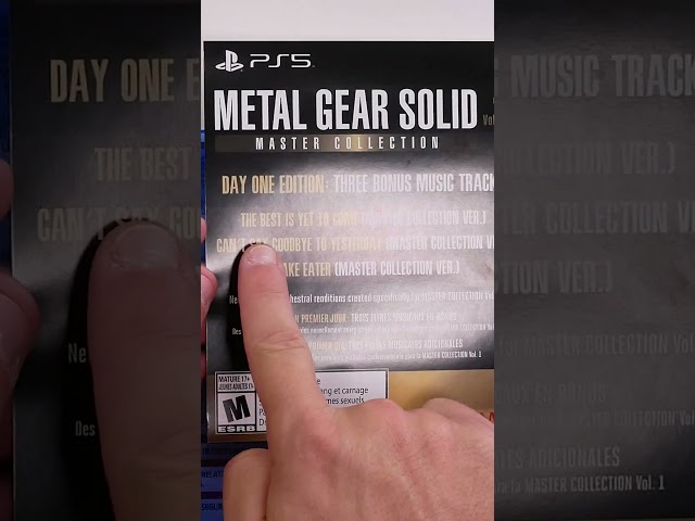 Metal Gear Solid Master Collection Unboxing #metalgearsolid #PS5