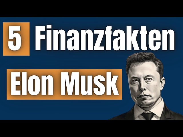 Diese fünf Finanzfakten trugen zum Reichtum von Elon Musk bei!
