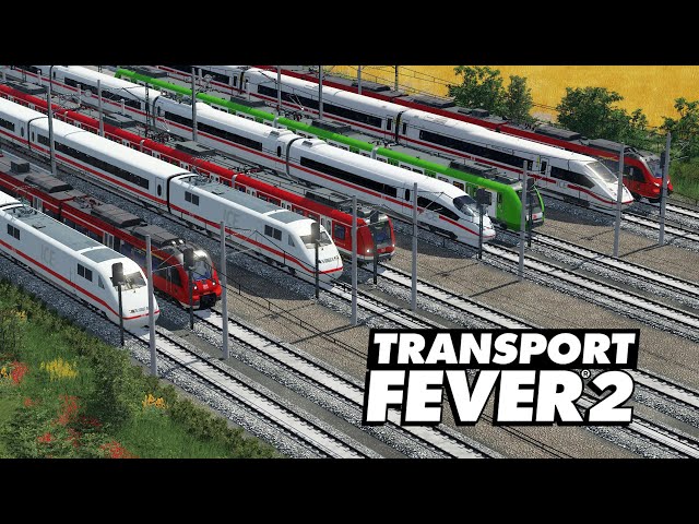 Transport Fever 2 Rennen🚆 ICE vs. S-Bahn 🚆 Klare Sache für die ICE´s oder ein Überraschungssieger?