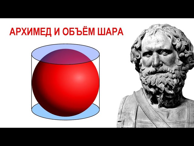 Архимед и объём шара