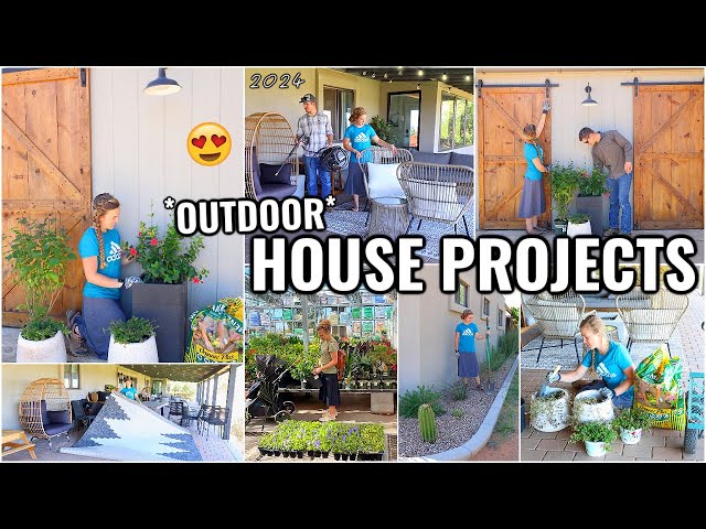 *NEW* HOUSE PROJECTS & LANDSCAPING!!🏠 EXTERIOR HOME PROJECTS FOR SPRING IN ARIZONA 2024