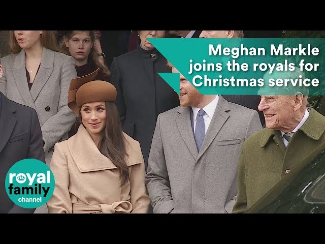 Meghan Markle joins the royals for Christmas service