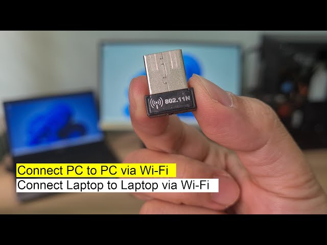 Windows 11: Connect PC to PC via Wi-Fi