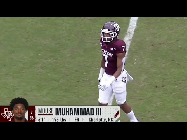 Texas A&M WR Moose Muhammad III Highlights