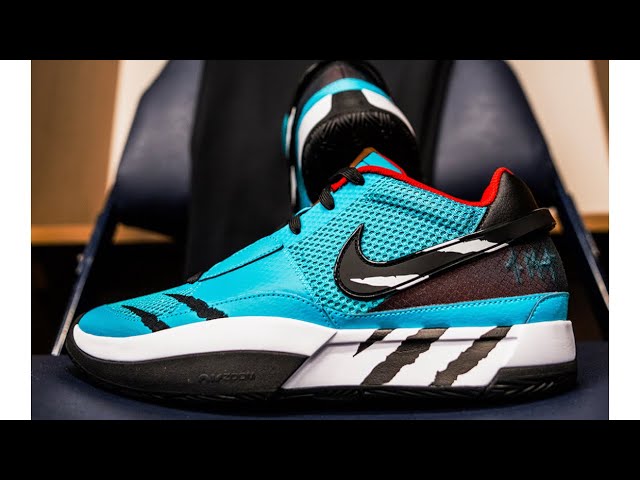 Photos of the Nike Ja Morant 1 “Scratch” Sneakers Colorway Retail Price $110 Sneakerhead News 2023