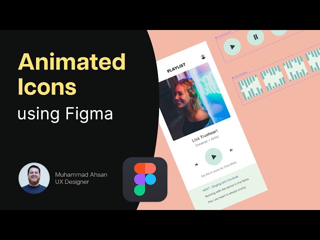Looped Animated Icons/buttons in Figma - Create micro animation in Figma Tutorial
