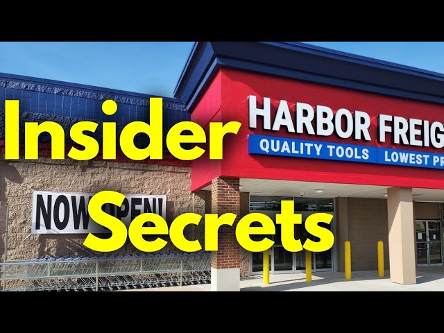 What They Don't Want You to Know! Insider Secrets and Tips to Shopping at Harbor Freight