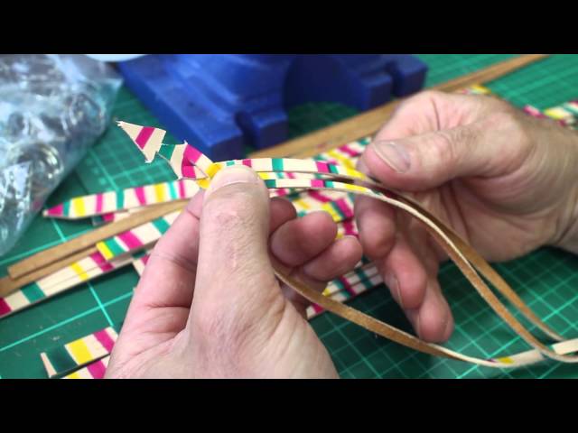 Making Mystery Leather Braids and Keyfobs - for childrens activity day
