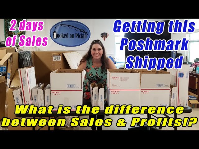 Lets Get this Poshmark Shipped! - 2 Days - What is the difference between sales &profits? Reselling