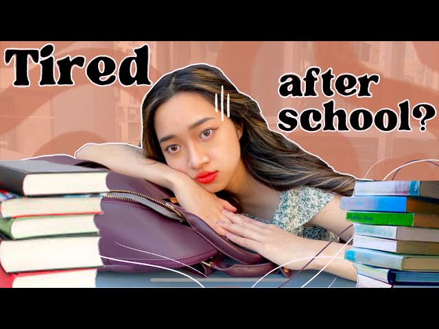how to STUDY AFTER SCHOOL when YOU'RE TIRED 🥱🏫