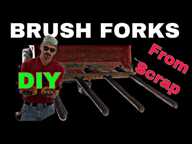 From Junkyard to Farmyard: Crafting Functional Tractor Brush Forks from Scrap Iron