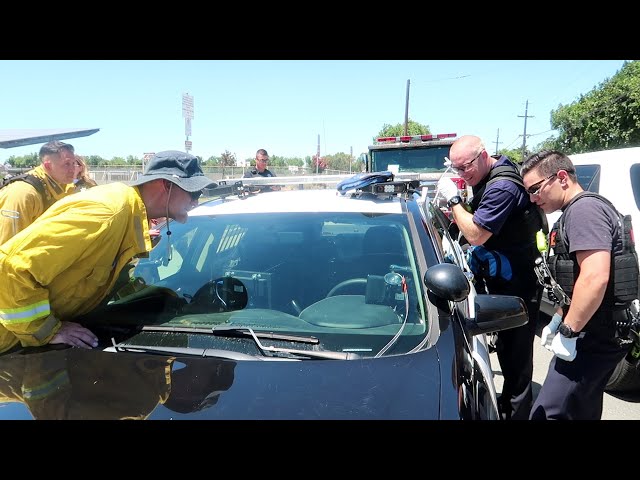 Firefighters Rescue Antioch Police Officer Locked in Vehicle