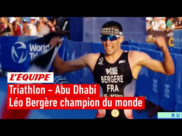 Triathlon - Le Français Léo Bergère sacré champion du monde après un scénario incroyable