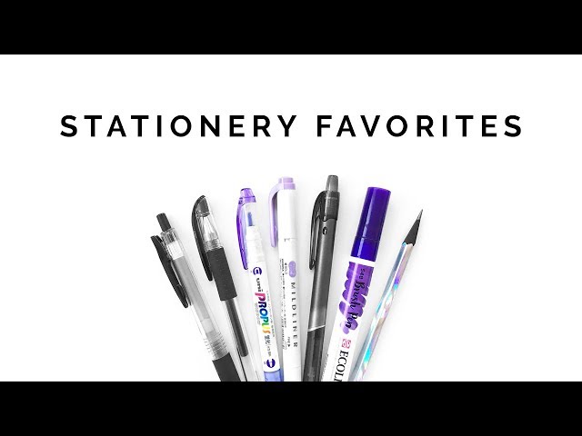 the best stationery! 💜 my absolute favorite pens, highlighters, brush pens, etc