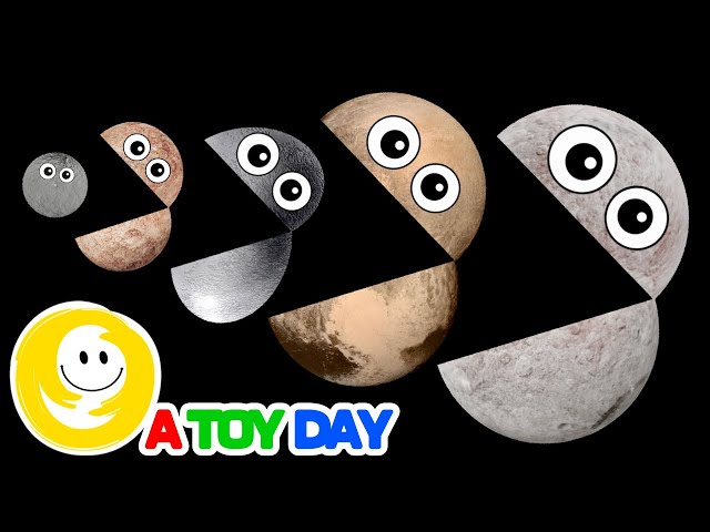 Hungry DWARF Planets 🪐🌎☄️ | Planet SIZES for BABY | Funny Planet comparison for kids | Planets sizes