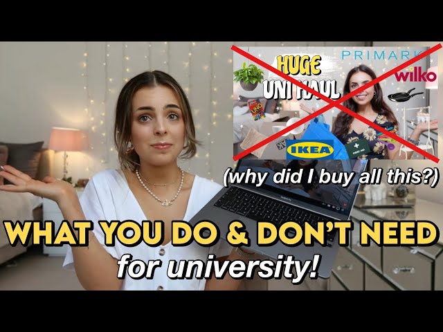What you DO and DON'T need to Buy for University! | reacting to my (very extra) first year uni haul