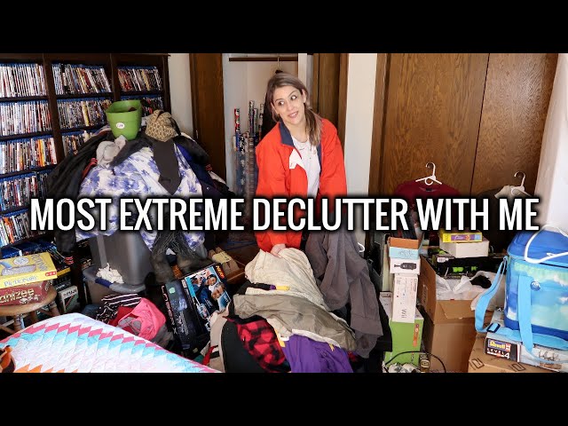 *NEW* Most Extreme Declutter With Me! | Decluttering Years of Stuff! | My Old Bedroom Closet!
