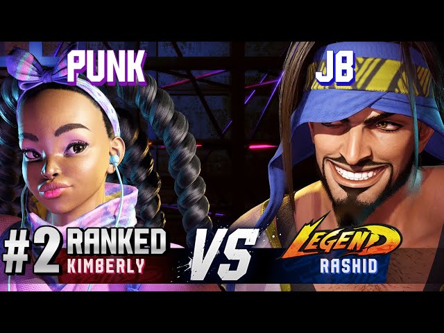 SF6 ▰ PUNK (#2 Ranked Kimberly) vs JB (Rashid) ▰ High Level Gameplay