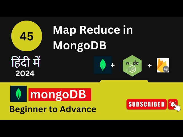 45- Map-Reduce in MongoDB in Hindi ( हिंदी में )
