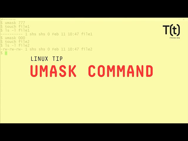 How to use the umask command: 2-Minute Linux Tips