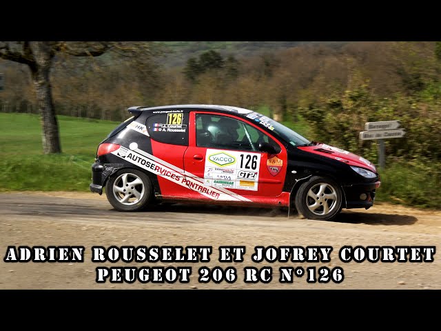 Rallye Terre des Causses 2024 - Peugeot 206 RC N°126 - Adrien ROUSSELET et Jofrey COURTET
