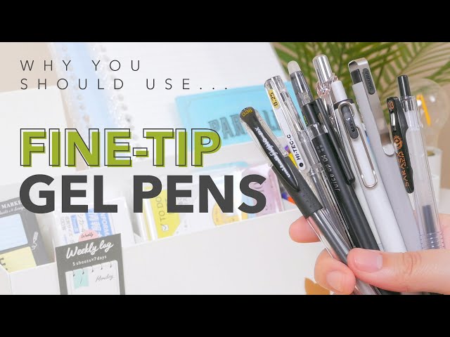 The BEST Fine-Tip Gel Pens for TINY Handwriting and Efficient Notes!