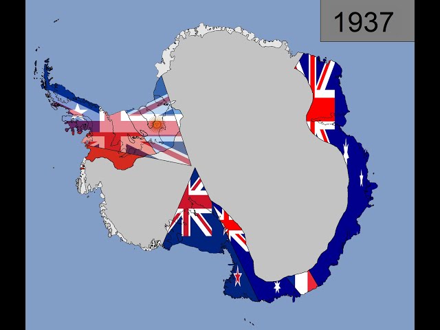 Antarctica Claim Flags, 1815-2022