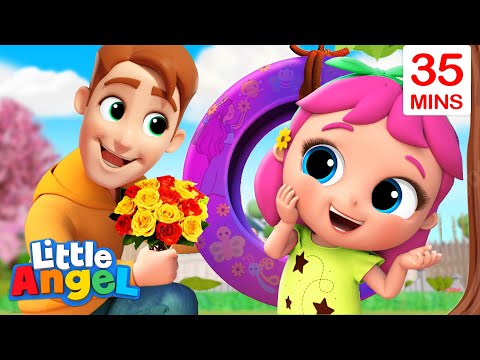 Daddy Song (Fathers Day) + More Little Angel Kids Songs & Nursery Rhymes