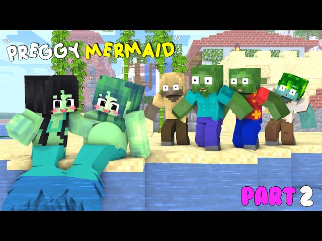 Monster School || CUTE ZOMBIE MERMAID +NEW MERMAID (LOVE STORY) *PART 3* || Minecraft Animation