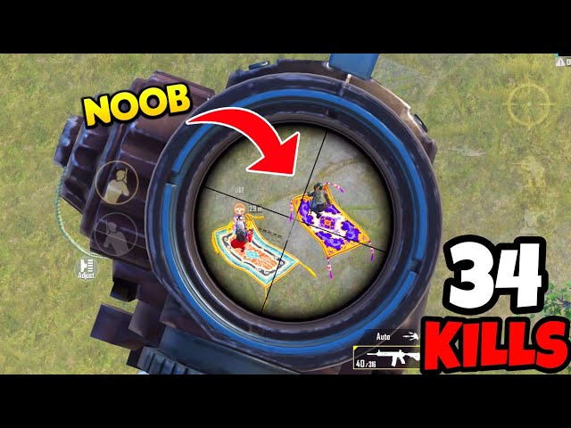 Teaching A Noob How To Fly A Carpet *Gone Wrong* • (34 KILLS) • BGMI Gameplay