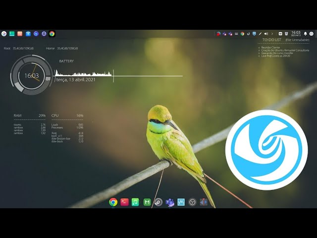 Como está meu Linux desktop Deepin?