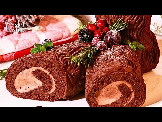 Moist Buche De Noel (Christmas Yule Log Cake) | Soft, Moist & Rich!❄️