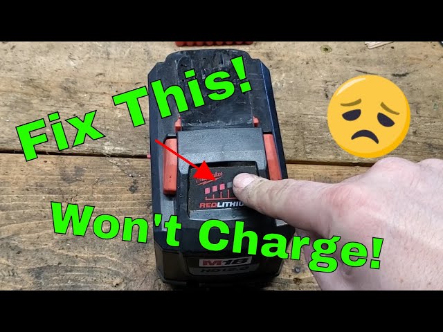 Milwaukee Battery Won't Charge (How to Fix!) #milwaukee #diy #battery