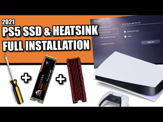 PS5 SSD & Heatsink Installation & Walkthrough