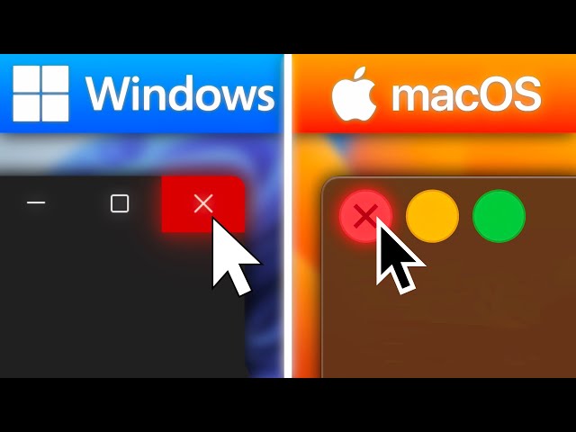 41 Simple Tasks on Windows vs. MacOS