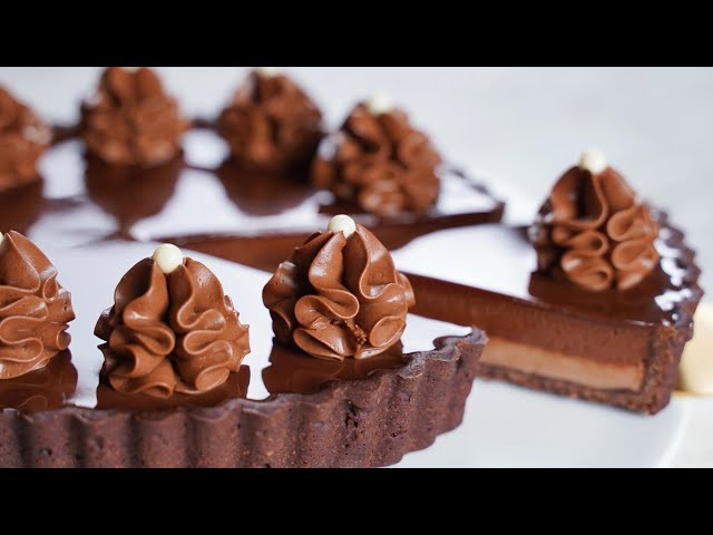 Cup Measure / Beautiful Chocolate Mousse Tart Recipe / Chocolate Tart