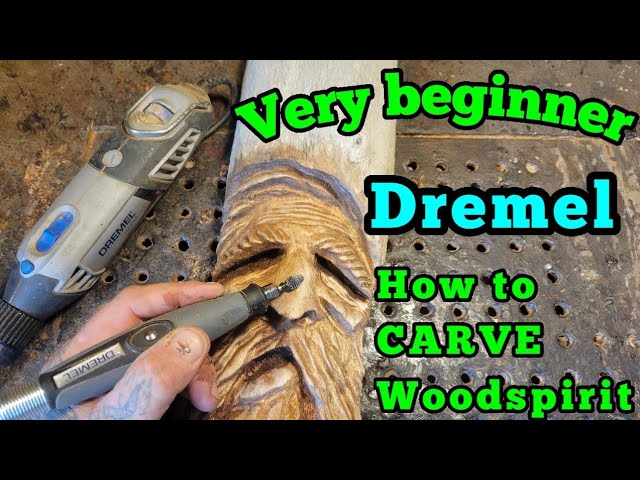 The very basics How to carve a wood spirit with a dremel for the very beginner carver.