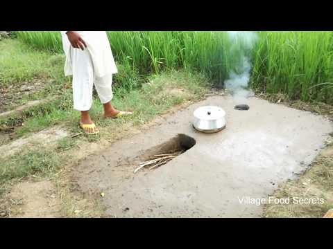 How to make a clay stove  Matti ka Chulha  Primitive Technology  Underground Stove