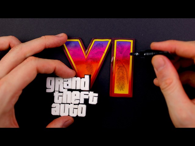 Crafting the GTA 6 Logo with Clay