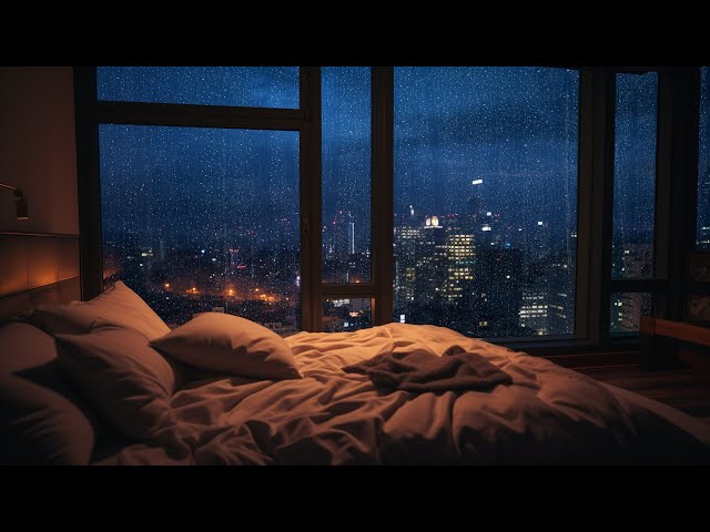Relieve Stress So You Can Sleep immediately with Heavy Rain and Thunder on Window at Night | ASMR⛈️