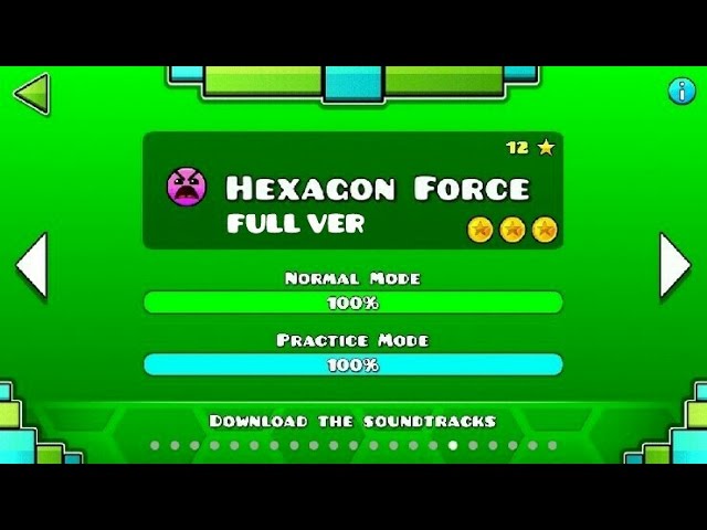 Geometry Dash - Hexagon Force (FULL VER) All Coin / ♬ Partition