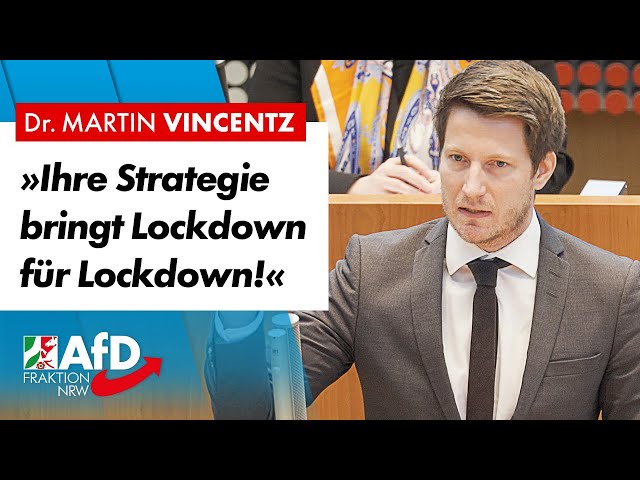 „Ihre Strategie bringt Lockdown für Lockdown!“ - Dr. Martin Vincentz (AfD)