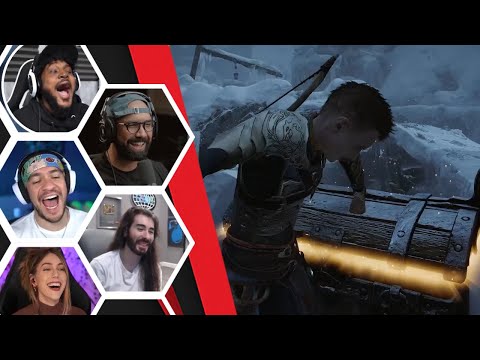 Lets Player's Reaction To Atreus Trying To Smash A Chest Like Kratos - God Of War: Ragnarök