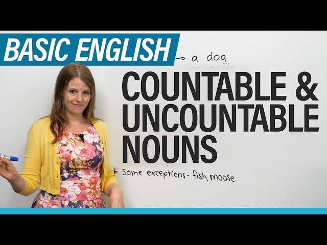 English for Beginners: Countable & Uncountable Nouns