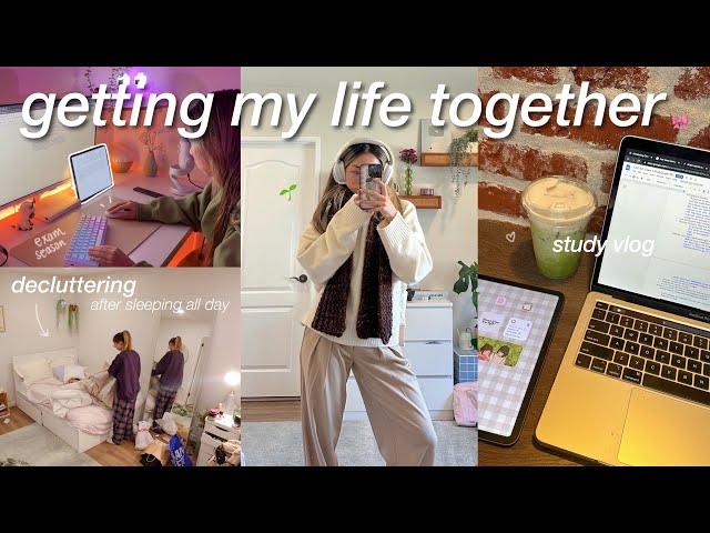 getting my life together after sleeping in all day 😵‍💫 | productive week in my life | study vlog