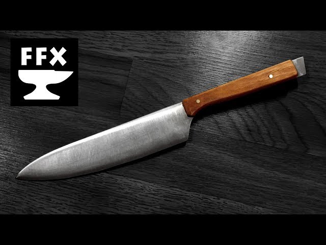 How to make a Chef's knife from a $5 machete (3 day knife making challenge)