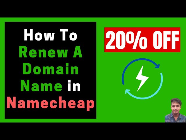 How To Renew a Domain Name in Namecheap (20% OFF)
