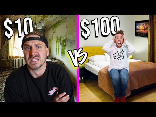 $10 vs $100 MOTELS *Low Budgets ONLY Challenge*